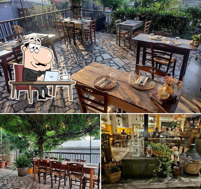 Gli interni di Osteria La STEzionetta