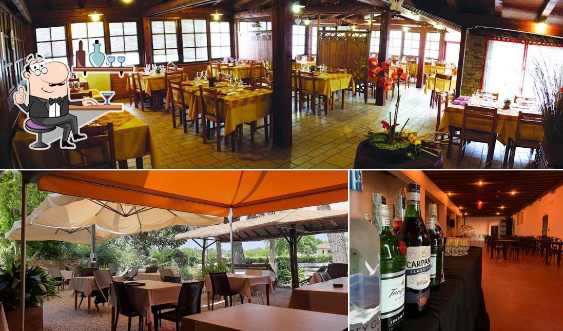Gli interni di Trattoria Al Morar