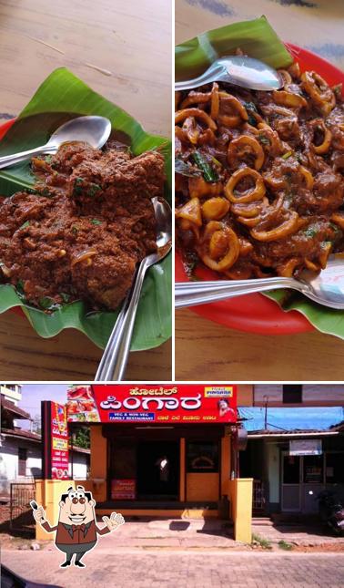This is the photo displaying food and exterior at Hotel Pingara