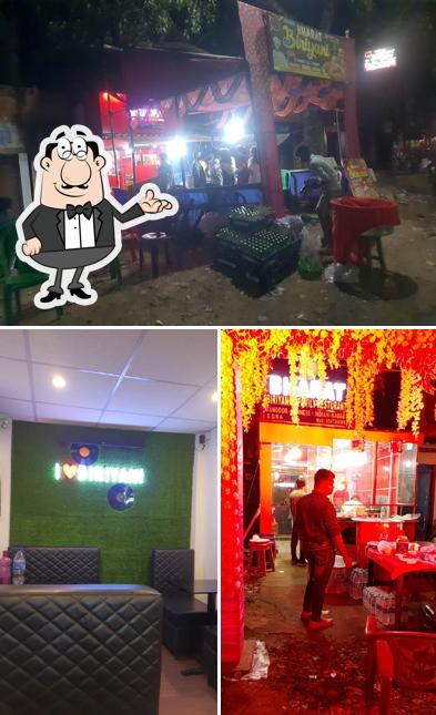 The interior of BHARAT BIRIYANI