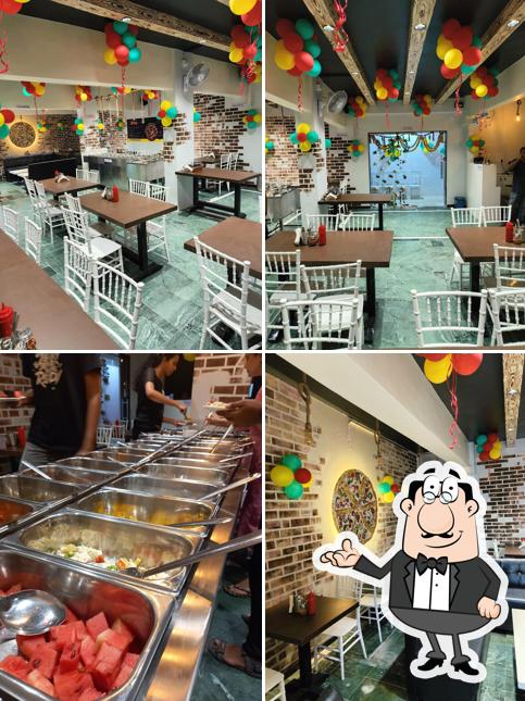 The interior of The D Pizza