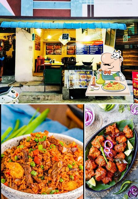Check out the picture showing food and exterior at NS ROYAL HOTEL