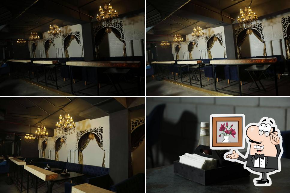 The interior of Alif Laila