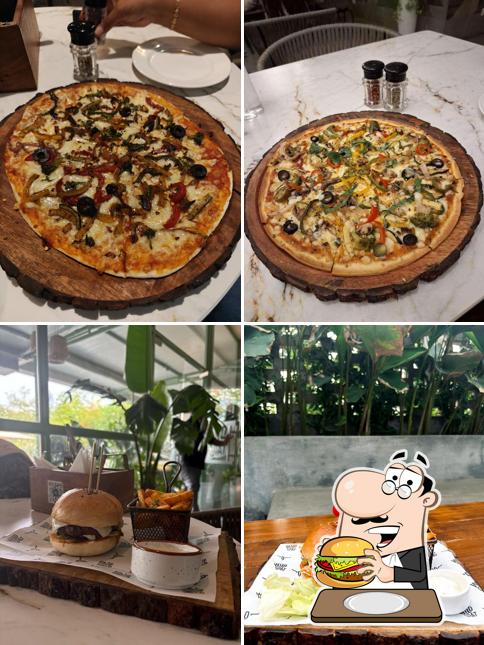 Order a burger at Wild Goat