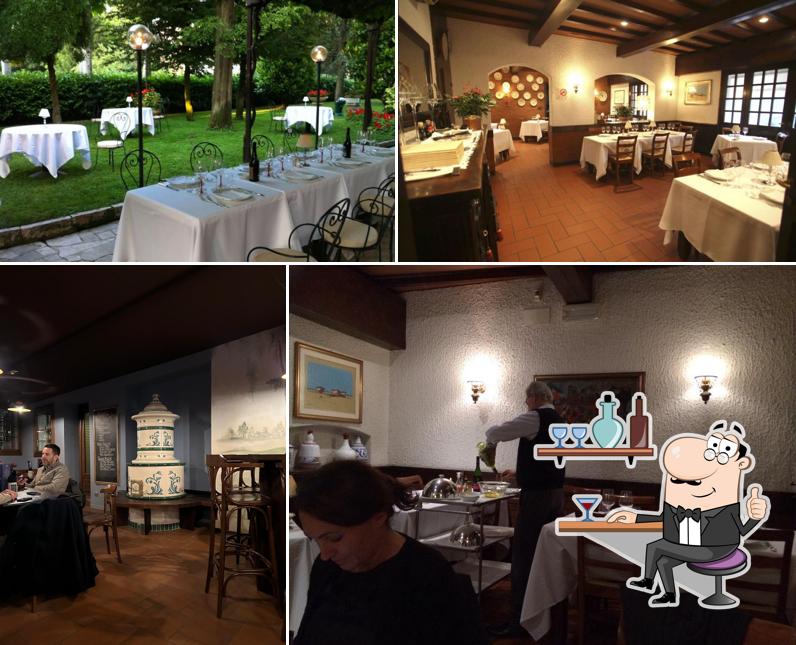 Gli interni di Trattoria Bianca