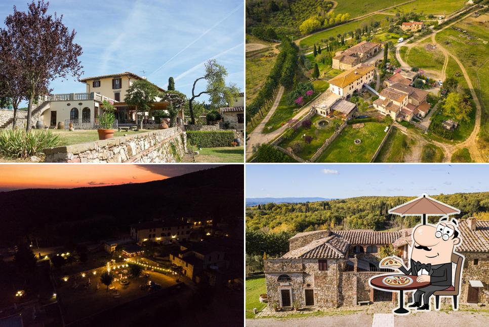Puoi goderti l'aria fresca da seduto all'esterno di Villa Casafrassi Hotel & Wedding Venue