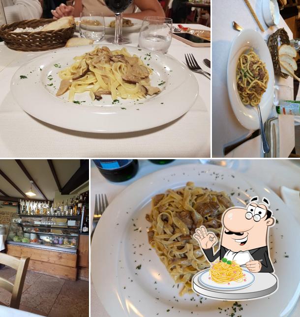Spaghetti alla carbonara al Osteria Con Cucina La Trave