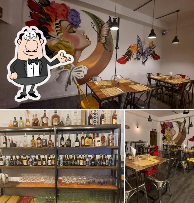 Gli interni di Philomena food & beer