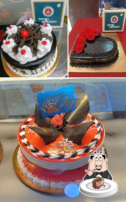 Chocolate cake at Royal bakery