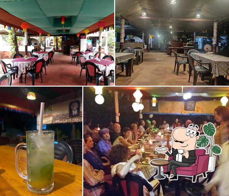 Take a seat at one of the tables at Mamma Champos