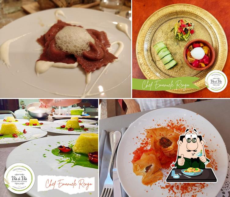 Cibo al Ristorante Gourmet Vis a Vis