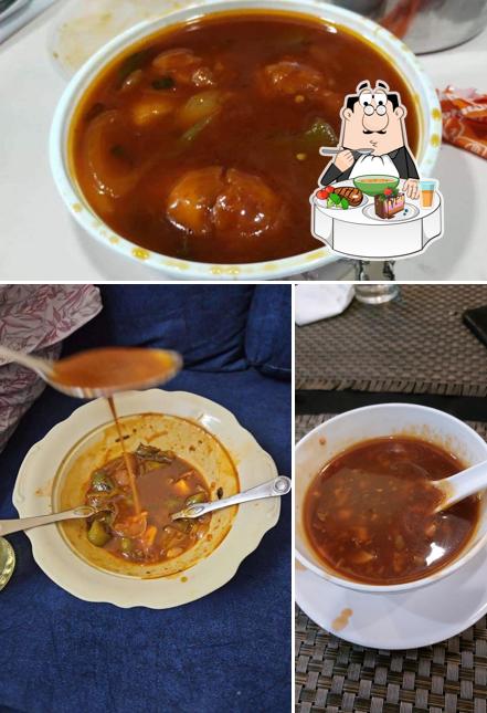 Hot and sour soup at Doon Tripple Nine