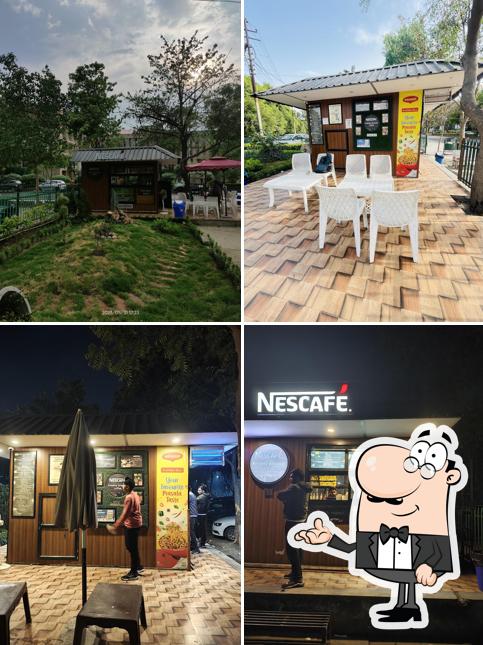 The interior of Nescafe Booth