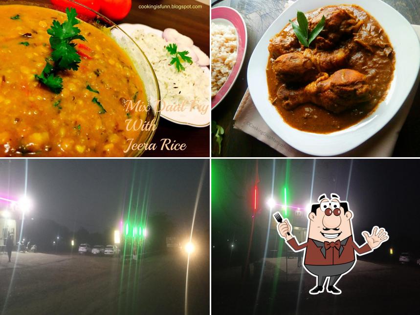 Raju restaurant and dhaba is distinguished by food and exterior