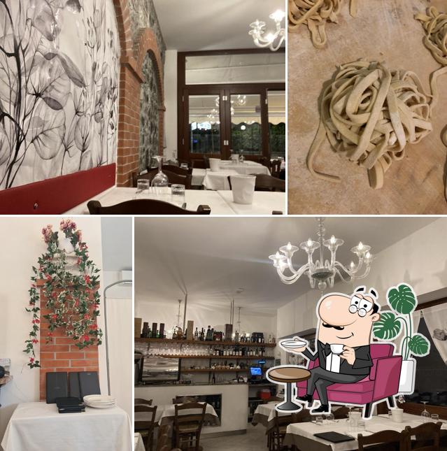 Gli interni di Trattoria La Taverna