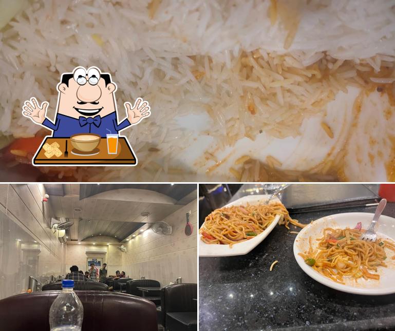 The restaurant's food and beverage