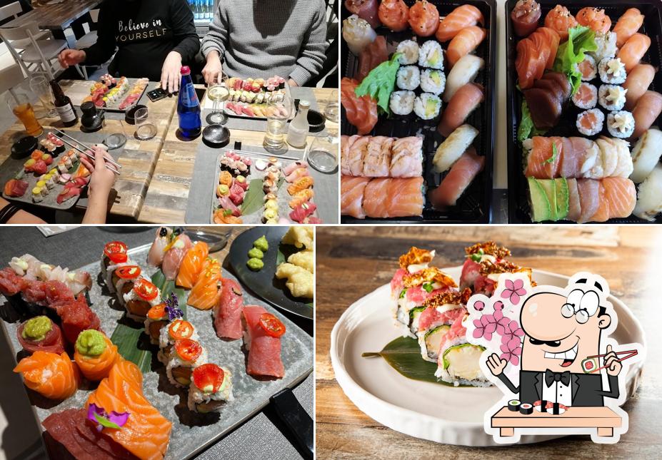 Scegli le varie opzioni di sushi