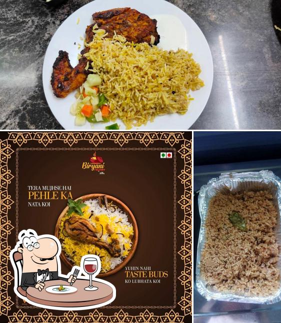 Food at OMR Biriyani Factory