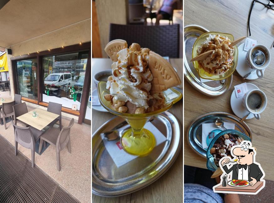 Platti al Gelateria Bucaneve