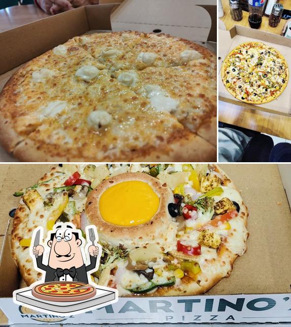 Pick pizza at Martino'z Pizza Gota