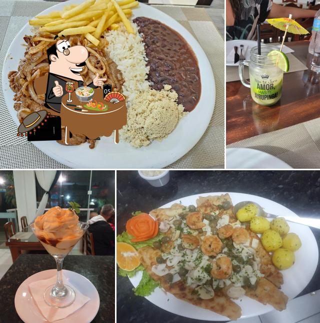 Sanduíche de carne de porco desfiada em Brasileirinho Beach Restaurante