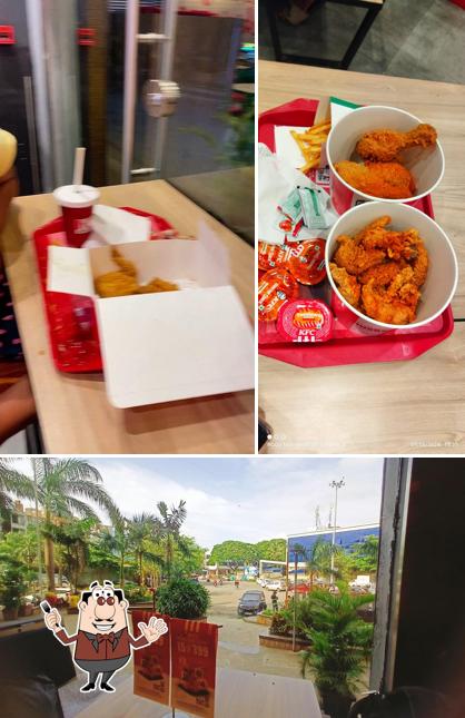 The photo of KFC’s food and exterior
