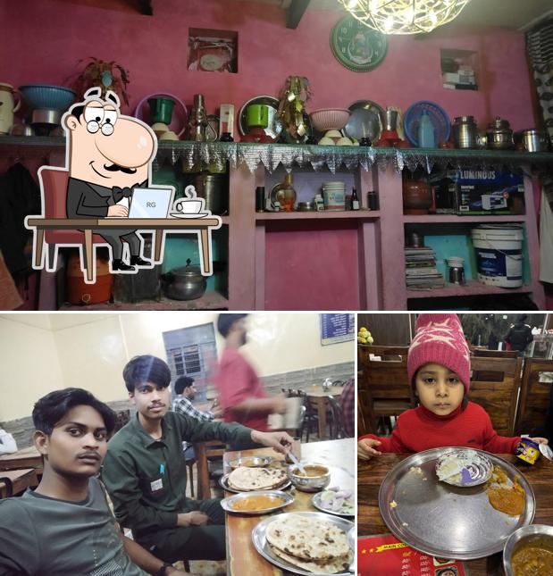 The picture of Rajpal family restaurant’s interior and food