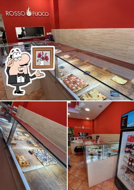 Gli interni di Rosso Fuoco Pizzeria