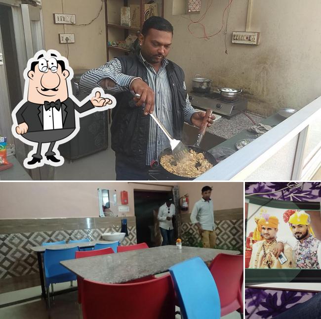 The interior of Shri Shakti Restaurant And Hotel