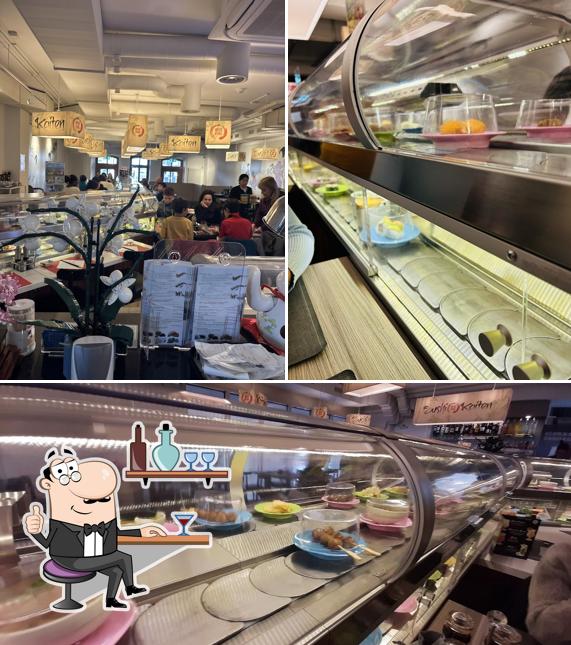 Gli interni di Sushi Kaiten