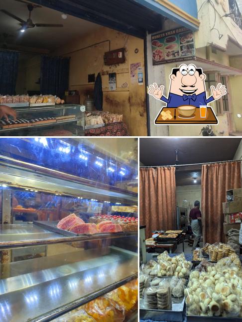This is the photo showing food and interior at Muneer Bakery