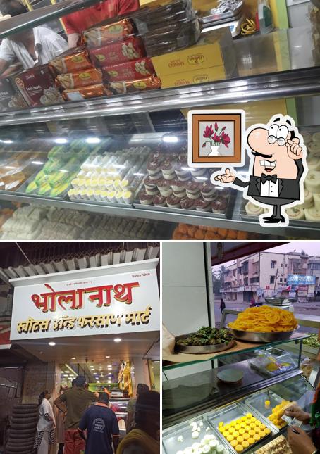 The interior of Bholanath Sweet and Farsan Mart