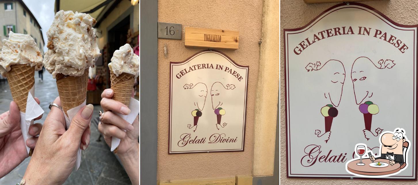 Platti al Gelateria In Paese