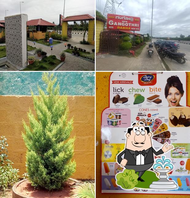 You can get some fresh air outside New Gangothri Dabha