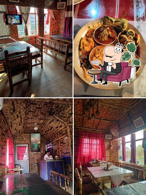 Take a seat at one of the tables at Do:nyi Po:lo Mishing Kitchen