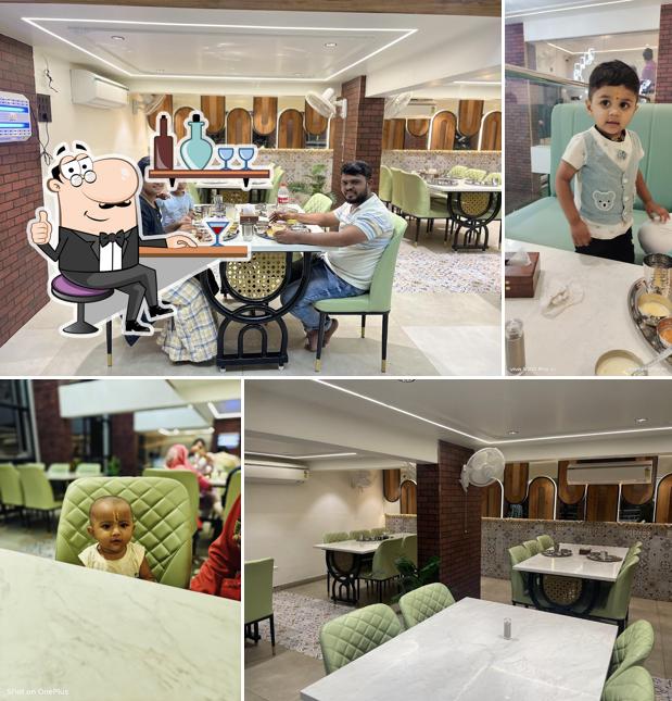 The interior of Hotel Mauli Prasad