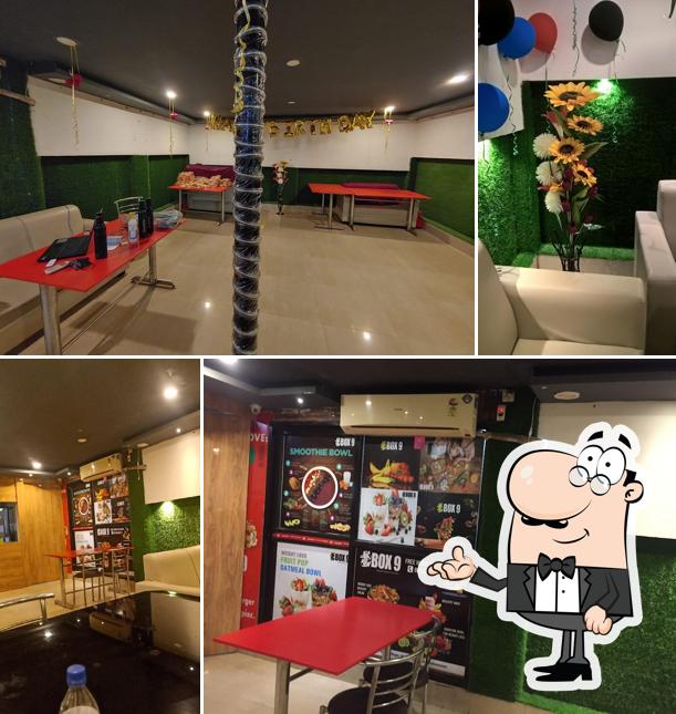 The interior of Burger nine