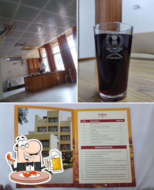 You can get a glass of light or dark beer