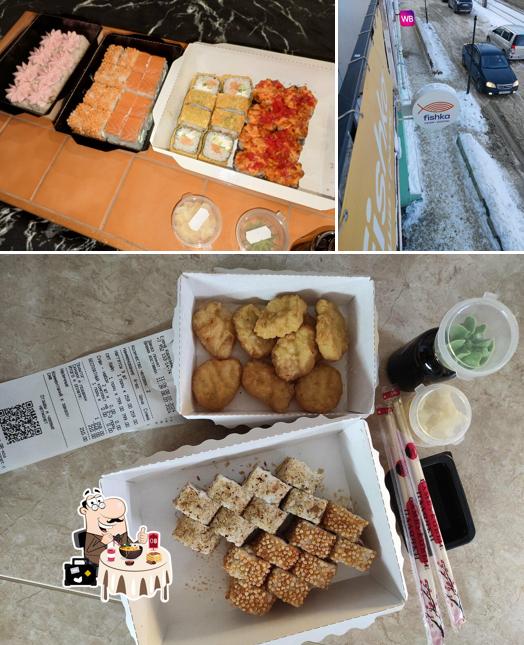 Voici l’image représentant la nourriture et extérieur sur Fishka sushi