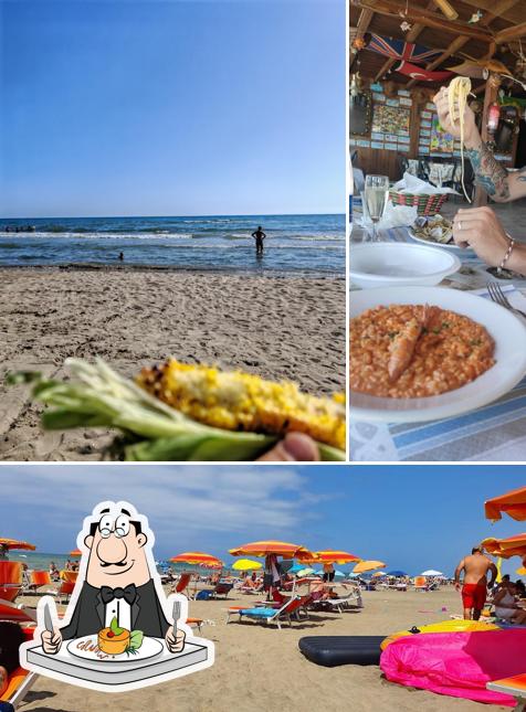 Questa è la immagine che mostra la cibo e interni di L'ultima spiaggia