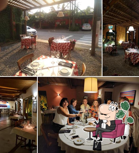 O interior do Restaurante Capitano