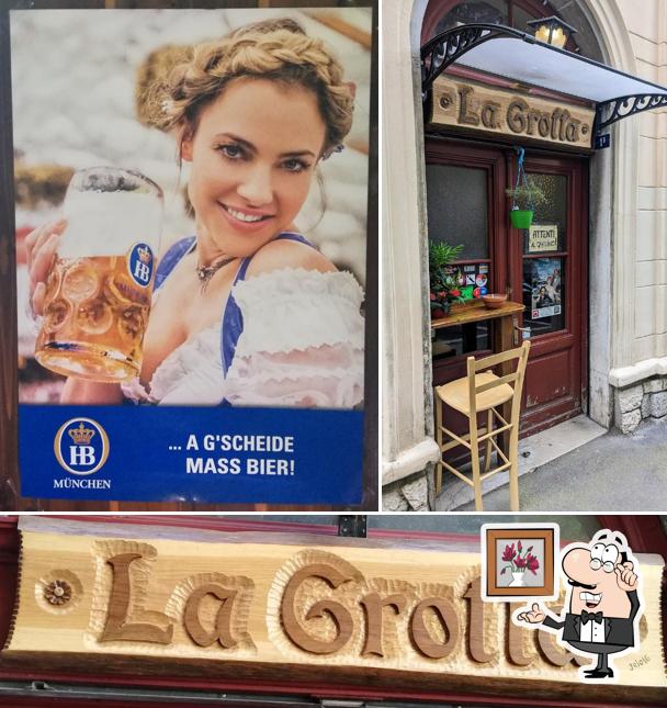 Gli interni di Trattoria La Grotta