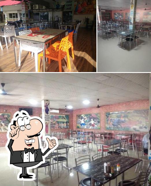 The interior of jugraj Punjabi dhaba