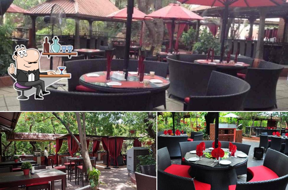 The interior of Prakruta Restaurant - Aalankrita Resort & Spa