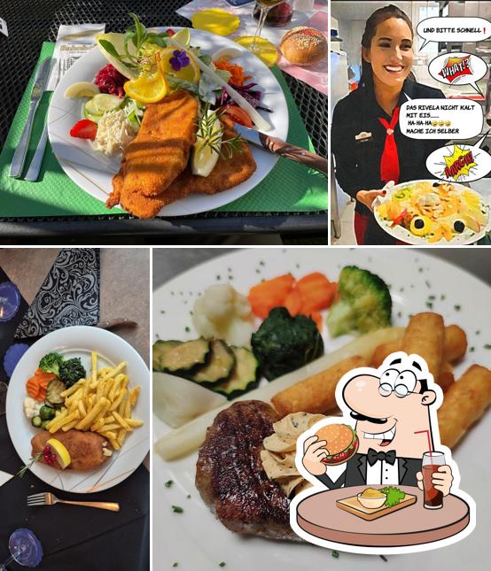 Ordina un hamburger a Speiserestaurant Bahnhof