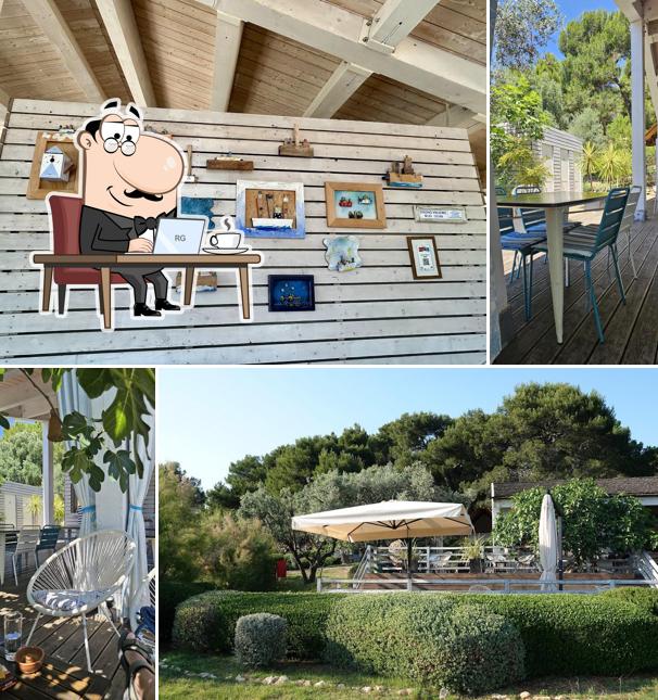 Dai un'occhiata agli interni di Beach Bar Blue