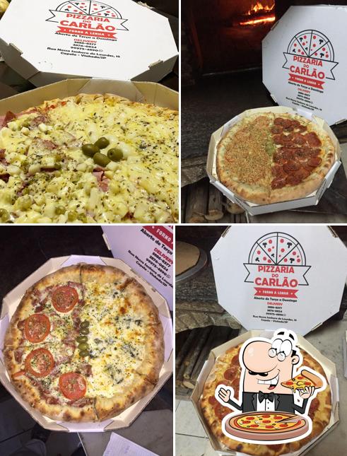 Escolha diversos tipos de pizza