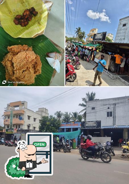 AMEER BIRIYANI is distinguished by exterior and food