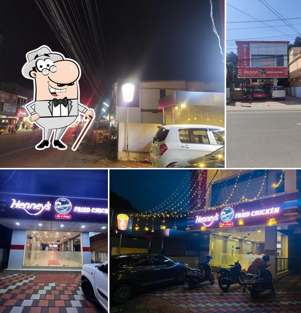 The exterior of Henney’s Fried Chicken