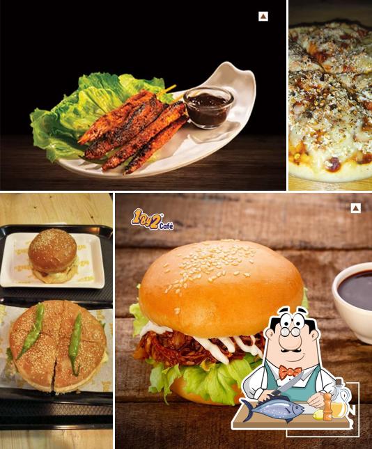 Grilled salmon at 1By2 Cafe - Porur